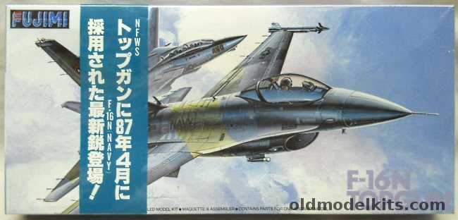 Fujimi 1/72 F-16N Fighting Falcon Top Gun, E-6 plastic model kit